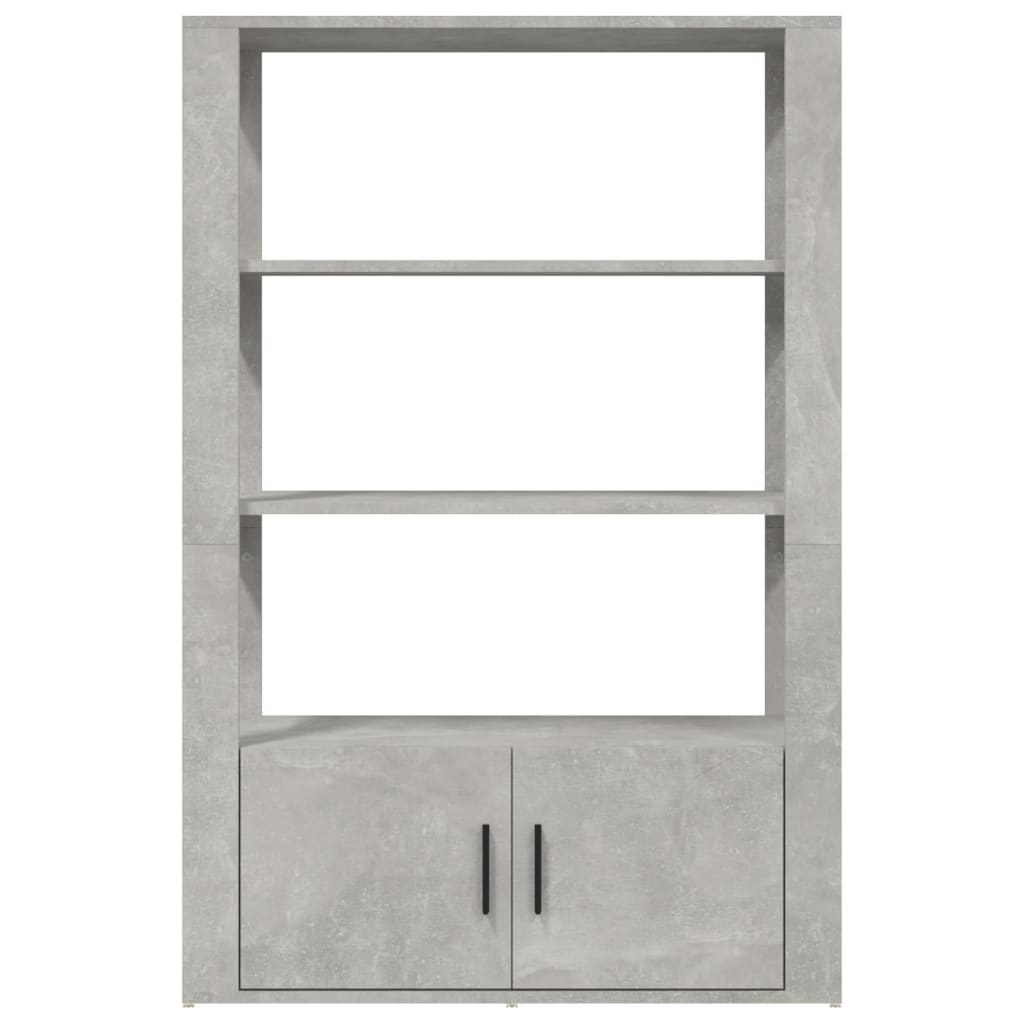 skænk 80x30x119,5 cm konstrueret træ betongrå