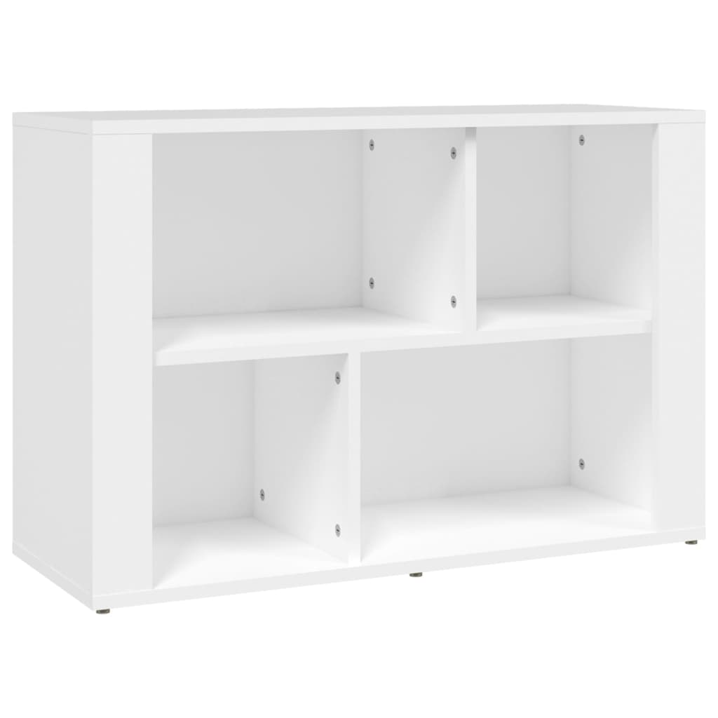 skænk 80x30x54 cm konstrueret træ hvid