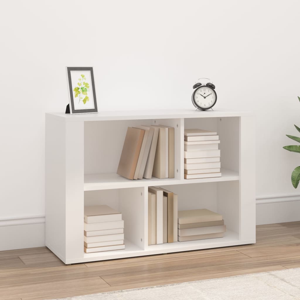 skænk 80x30x54 cm konstrueret træ hvid