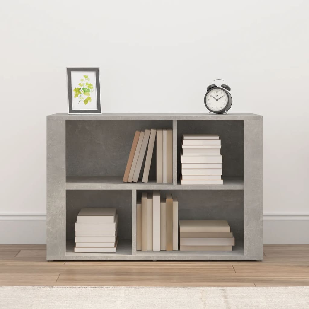 skænk 80x30x54 cm konstrueret træ betongrå