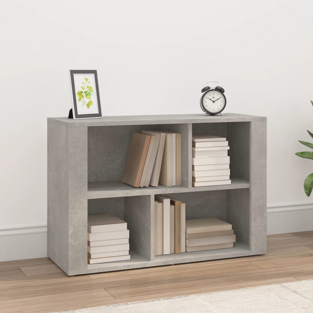 skænk 80x30x54 cm konstrueret træ betongrå