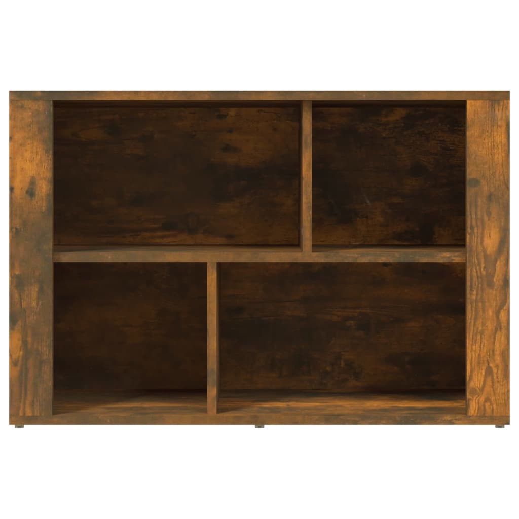 skænk 80x30x54 cm konstrueret træ røget egetræsfarve
