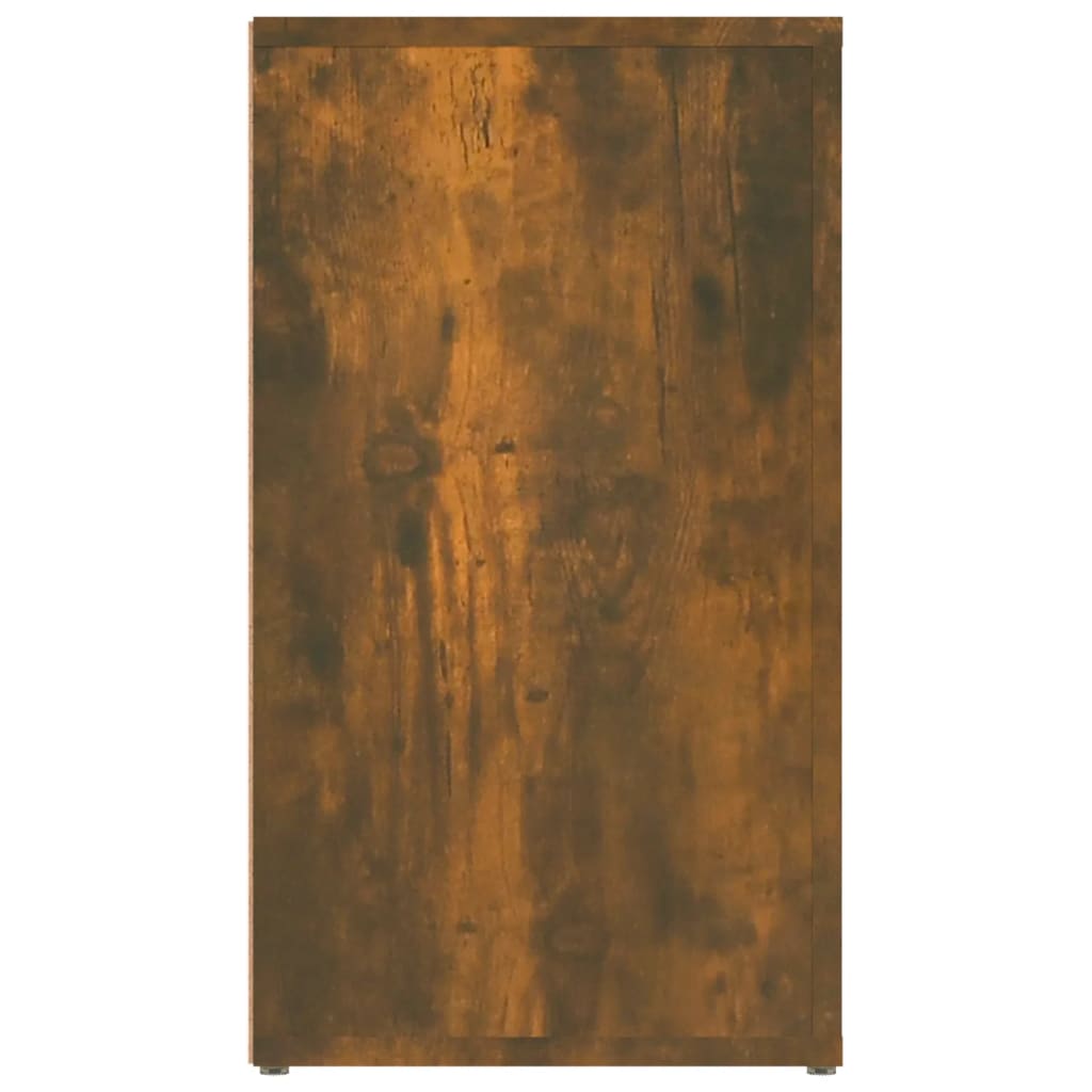 skænk 80x30x54 cm konstrueret træ røget egetræsfarve