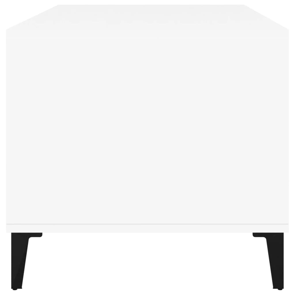 sofabord 90x49x45 cm konstrueret træ hvid