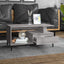 sofabord 90x49x45 cm konstrueret træ Grå sonoma-eg