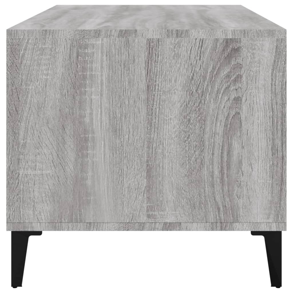 sofabord 90x49x45 cm konstrueret træ Grå sonoma-eg