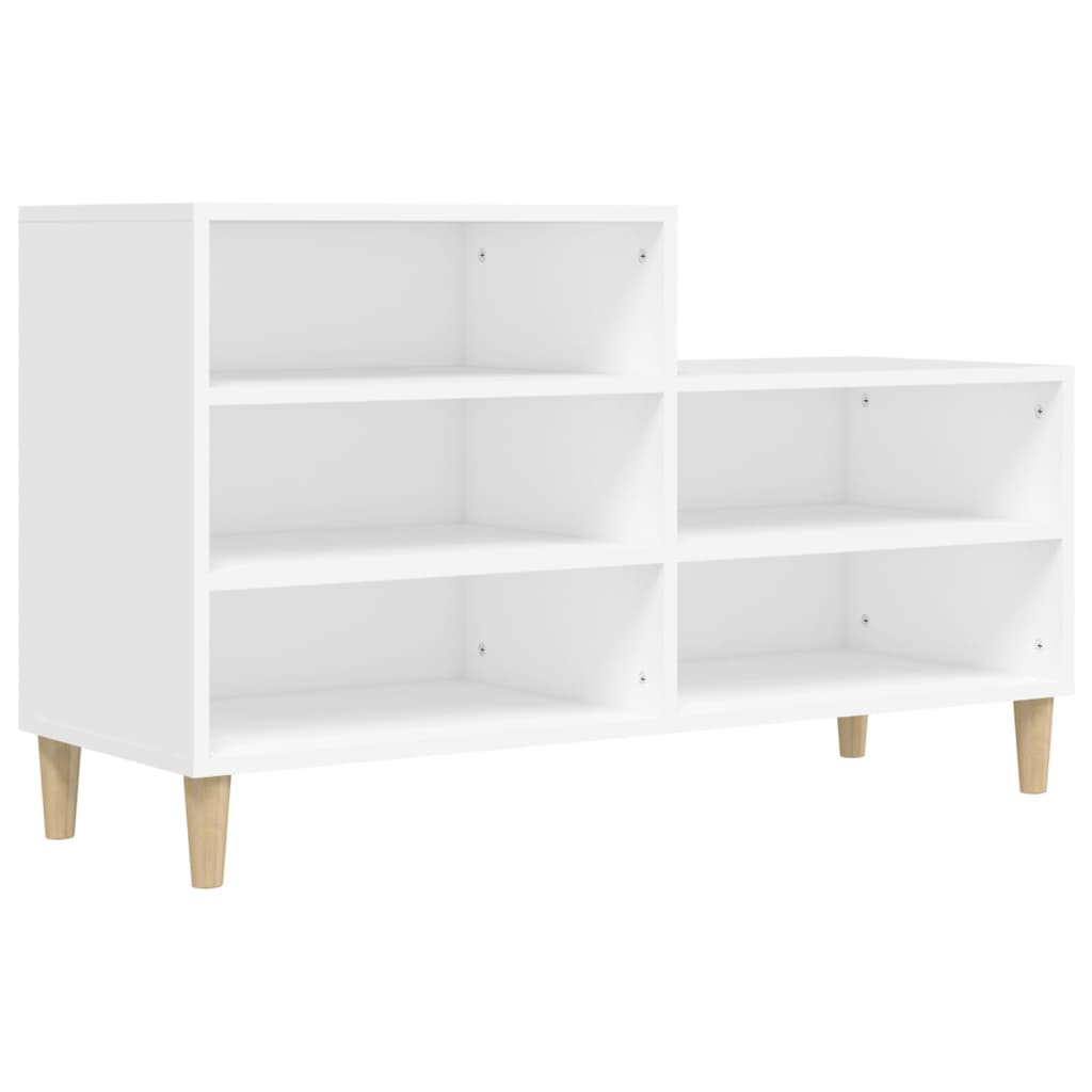 skoreol 102x36x60 cm konstrueret træ hvid