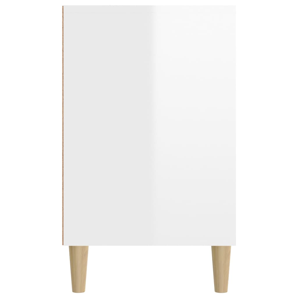 skoreol 102x36x60 cm konstrueret træ hvid højglans