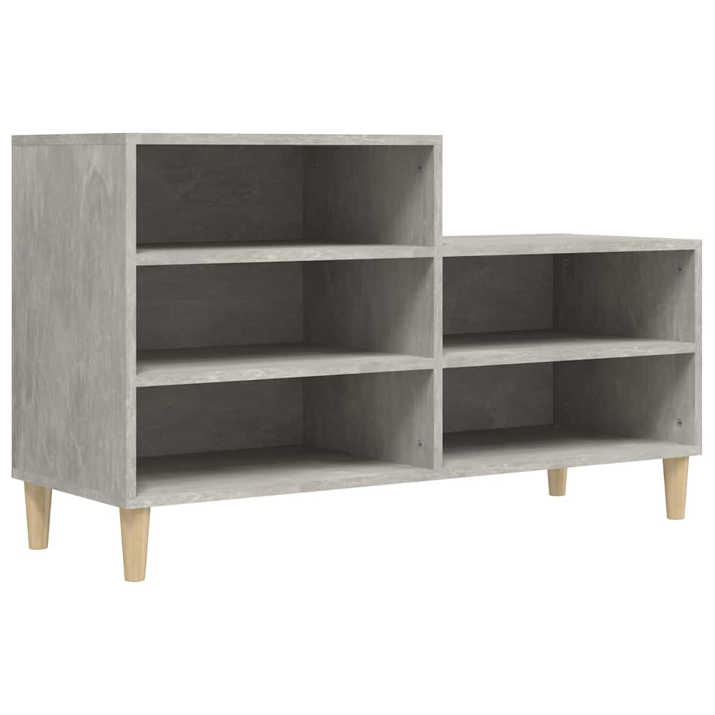 skoreol 102x36x60 cm konstrueret træ betongrå