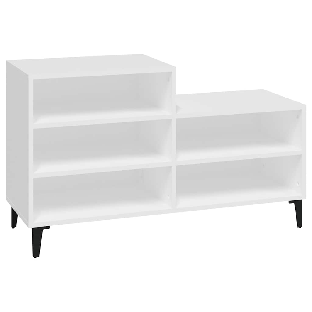 skoreol 102x36x60 cm konstrueret træ hvid