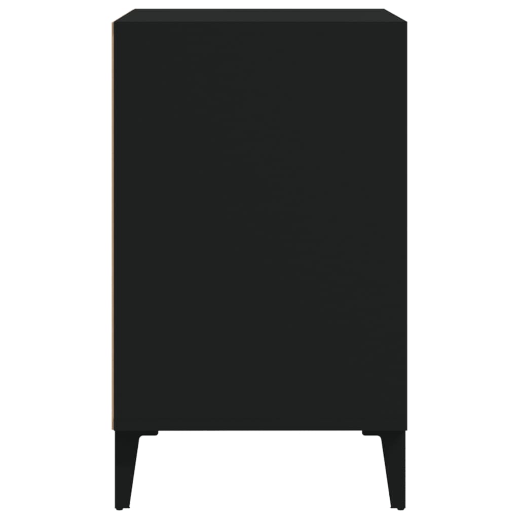 skoreol 102x36x60 cm konstrueret træ sort