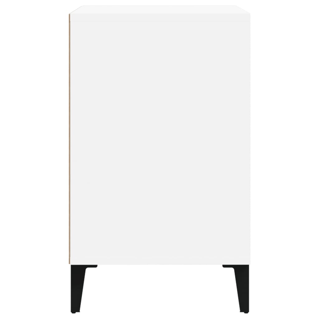 skoreol 102x36x60 cm konstrueret træ hvid højglans