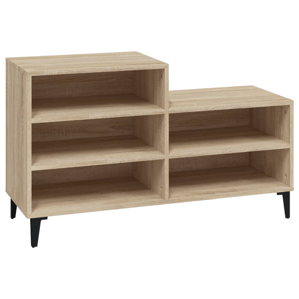 skoreol 102x36x60 cm konstrueret træ sonoma-eg