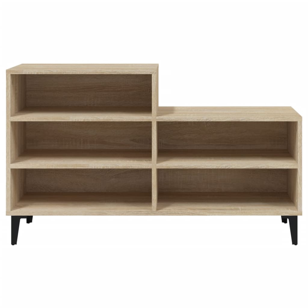 skoreol 102x36x60 cm konstrueret træ sonoma-eg