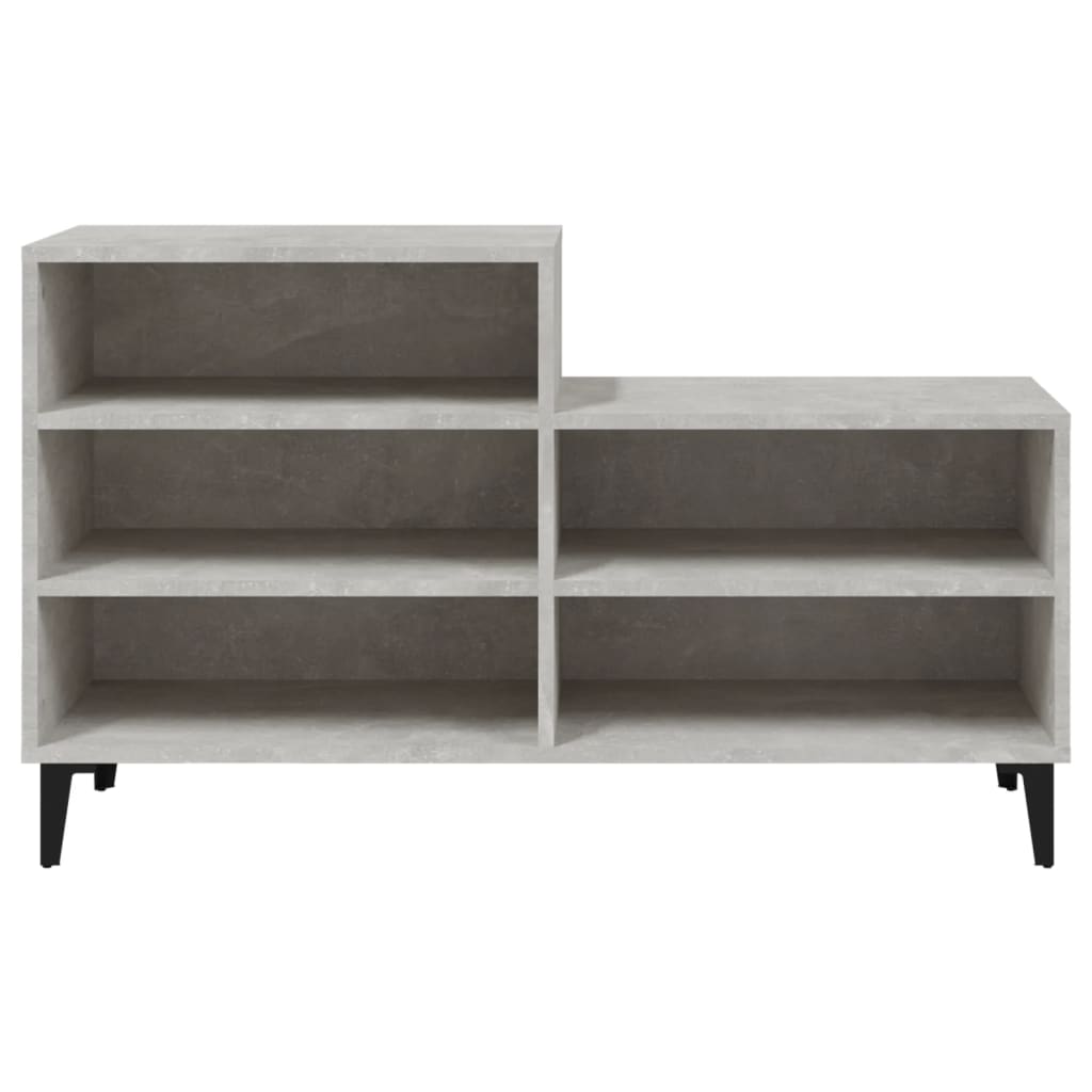 skoreol 102x36x60 cm konstrueret træ betongrå
