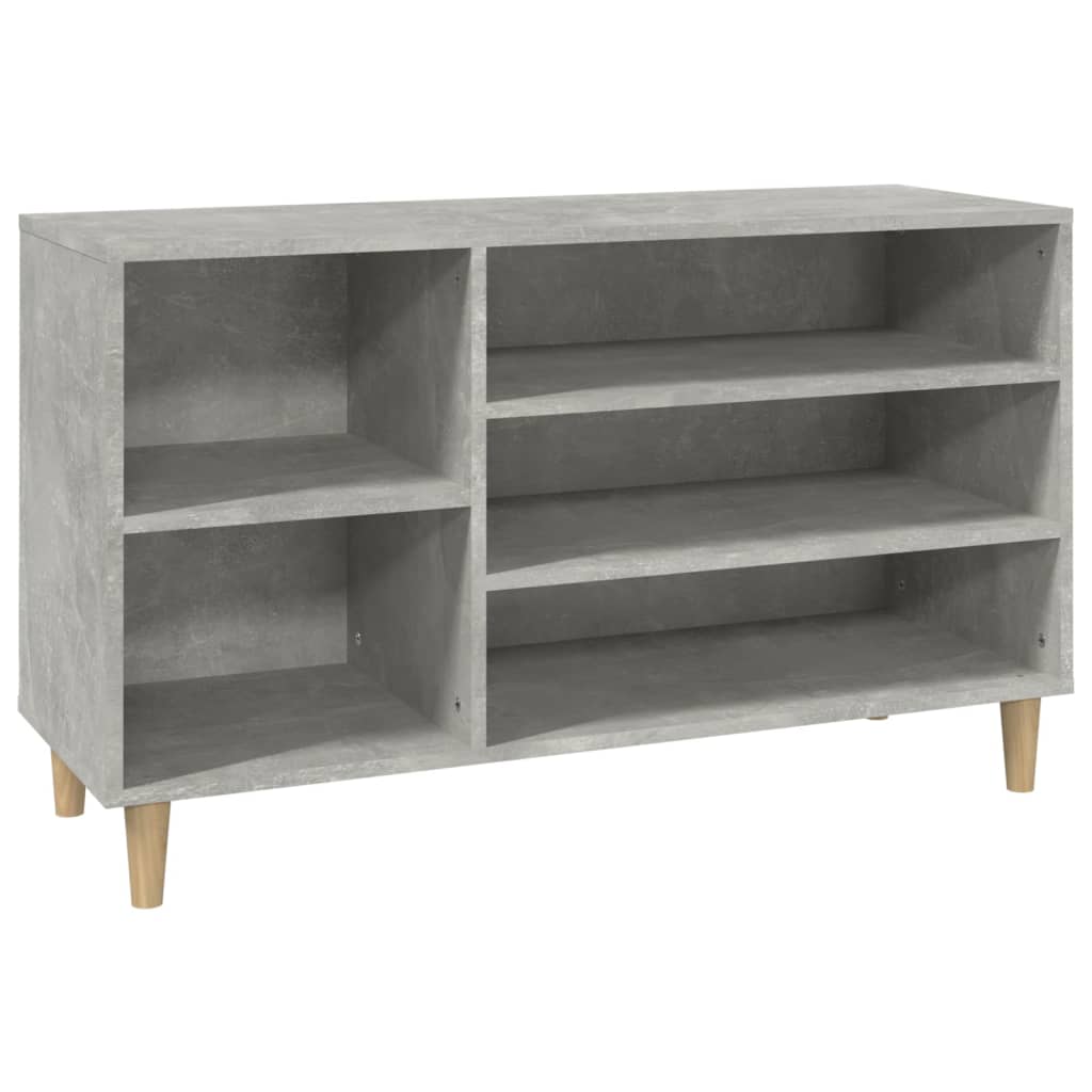 skoreol 102x36x60 cm konstrueret træ betongrå