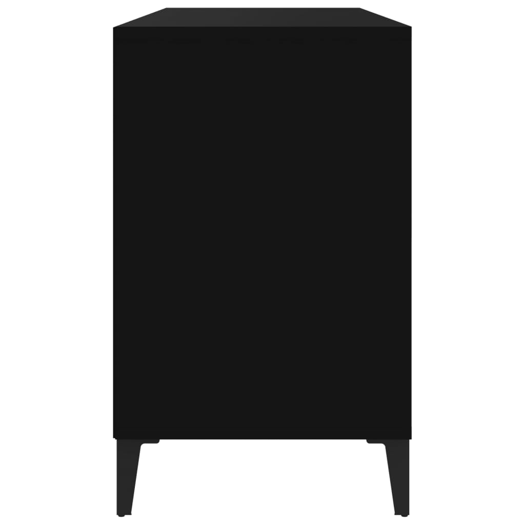skoreol 102x36x60 cm konstrueret træ sort