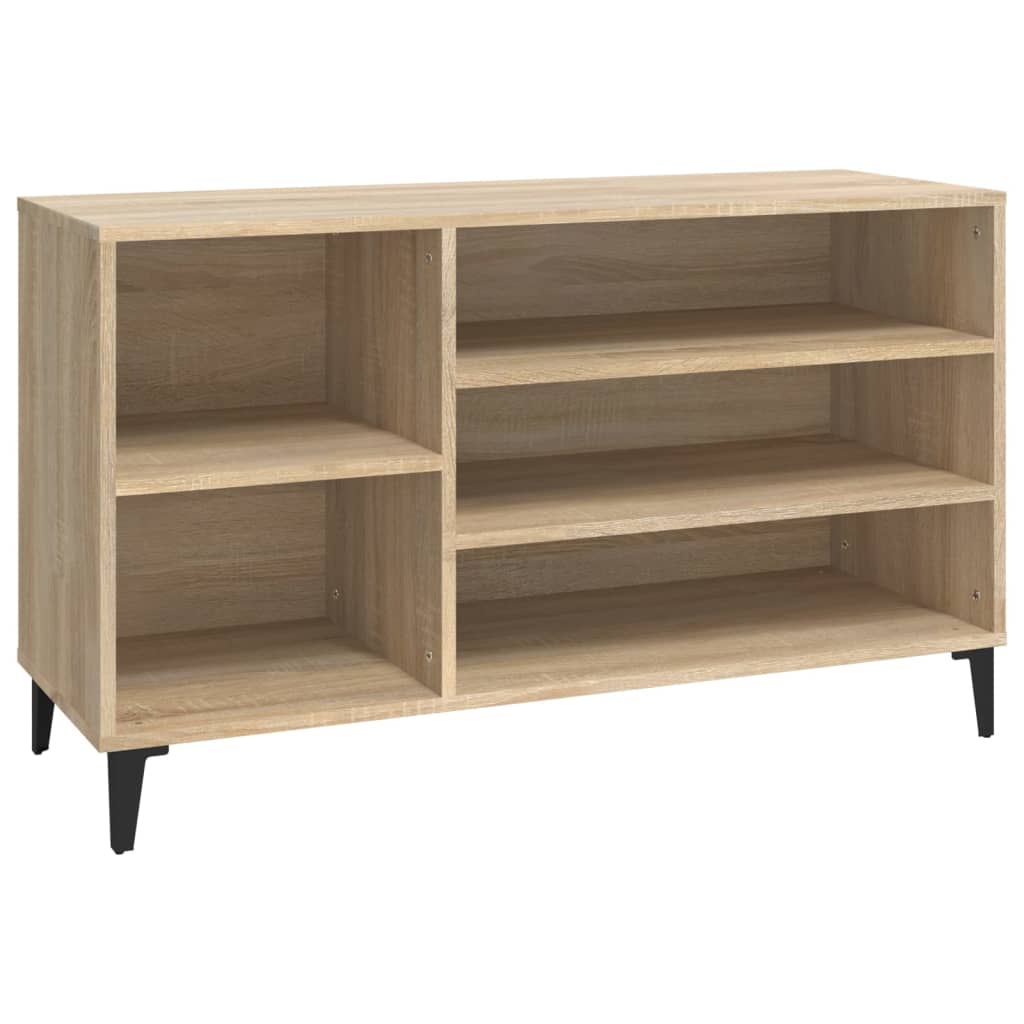skoreol 102x36x60 cm konstrueret træ sonoma-eg