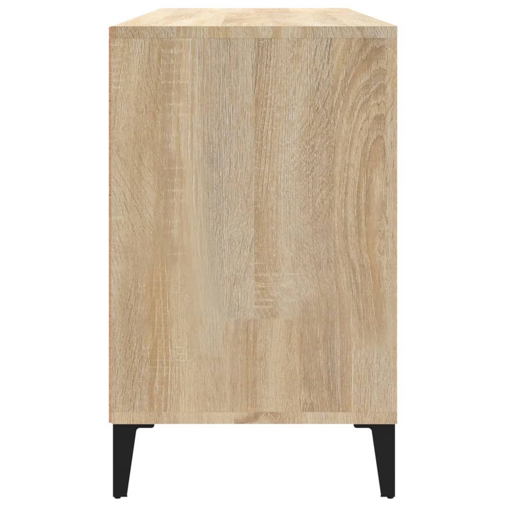skoreol 102x36x60 cm konstrueret træ sonoma-eg