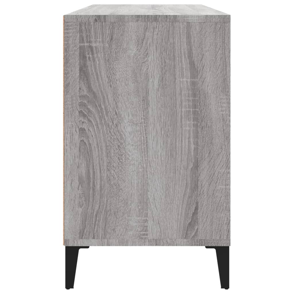 skoskab 102x36x60 cm konstrueret træ grå sonoma-eg