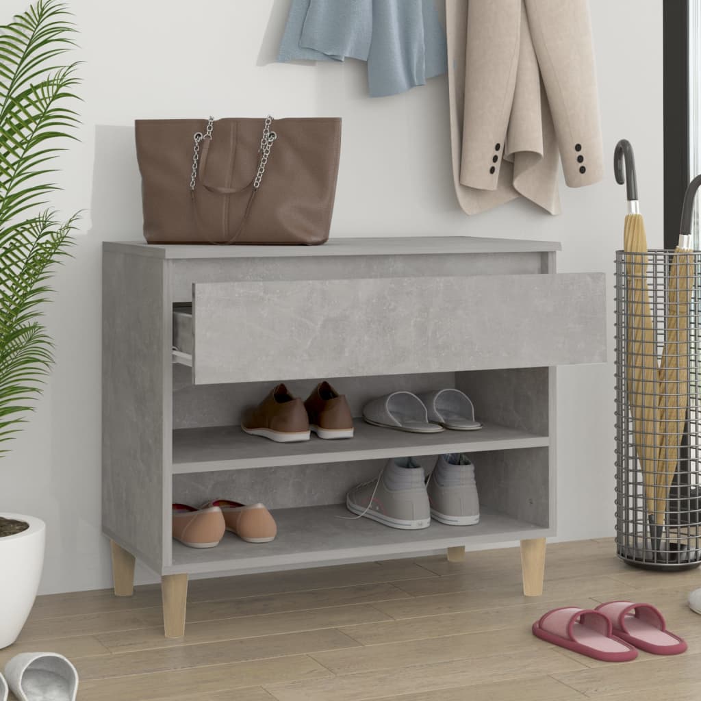 skoreol 70x36x60 cm konstrueret træ betongrå