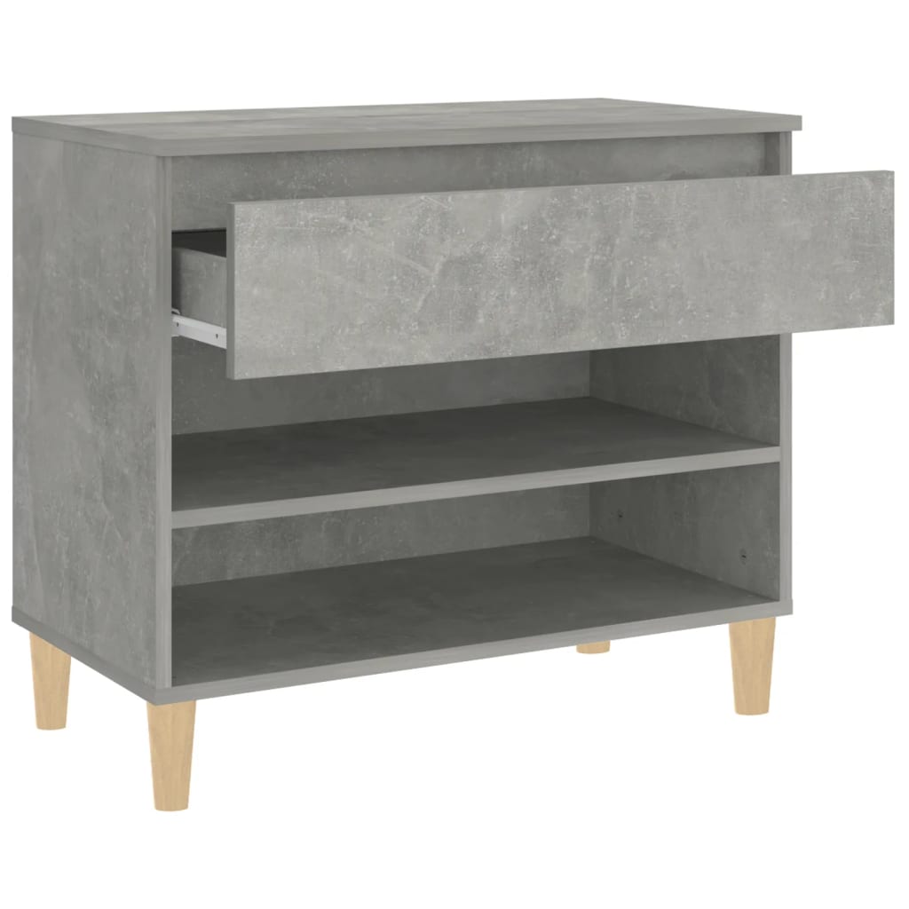skoreol 70x36x60 cm konstrueret træ betongrå