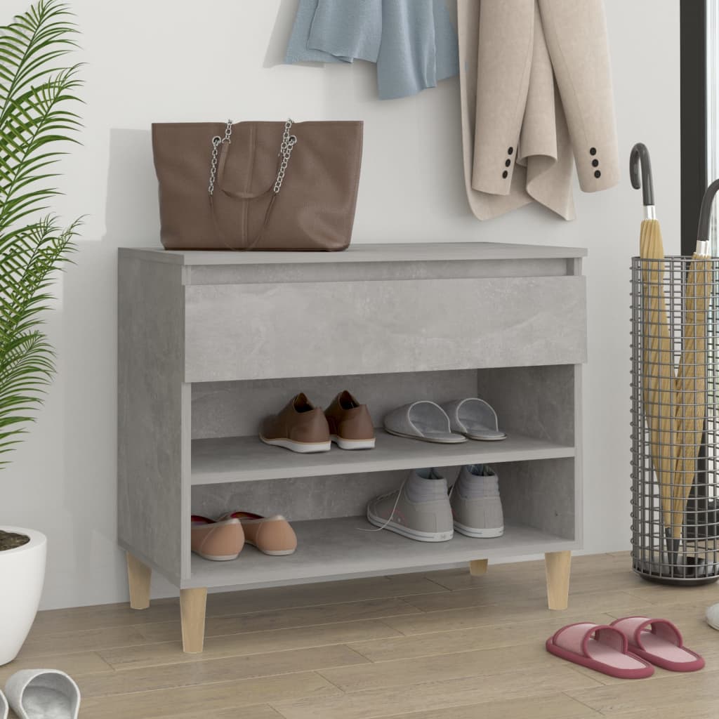skoreol 70x36x60 cm konstrueret træ betongrå