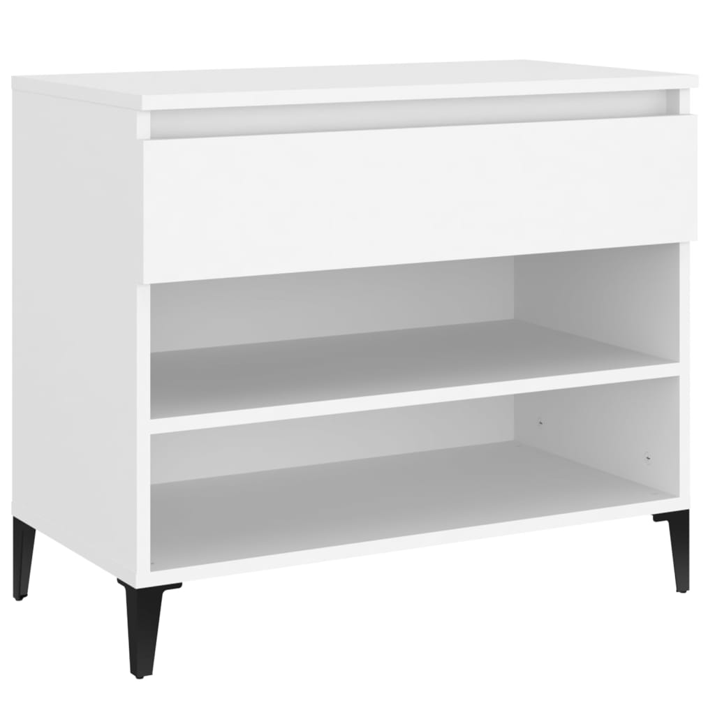 skoreol 70x36x60 cm konstrueret træ hvid
