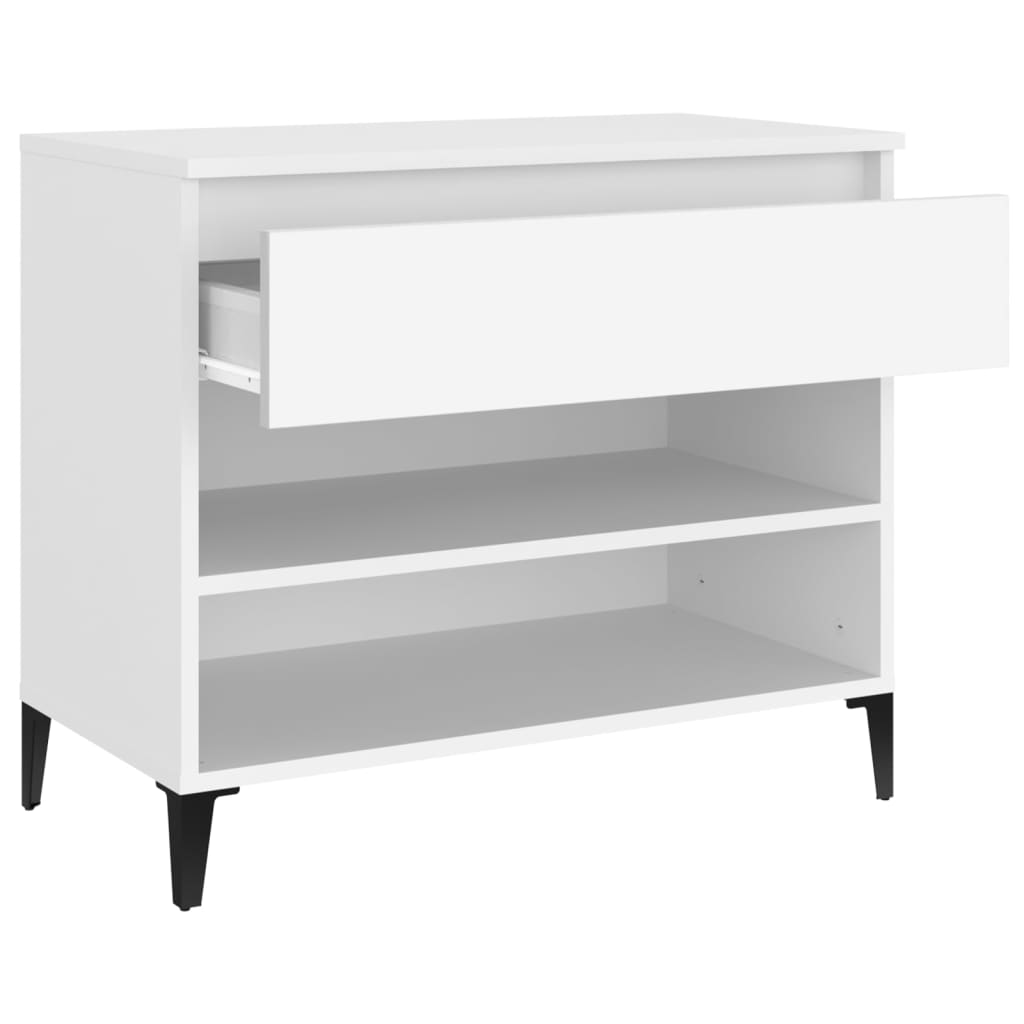skoreol 70x36x60 cm konstrueret træ hvid