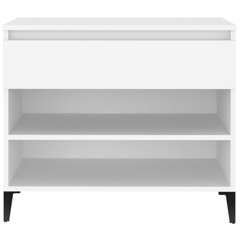 skoreol 70x36x60 cm konstrueret træ hvid