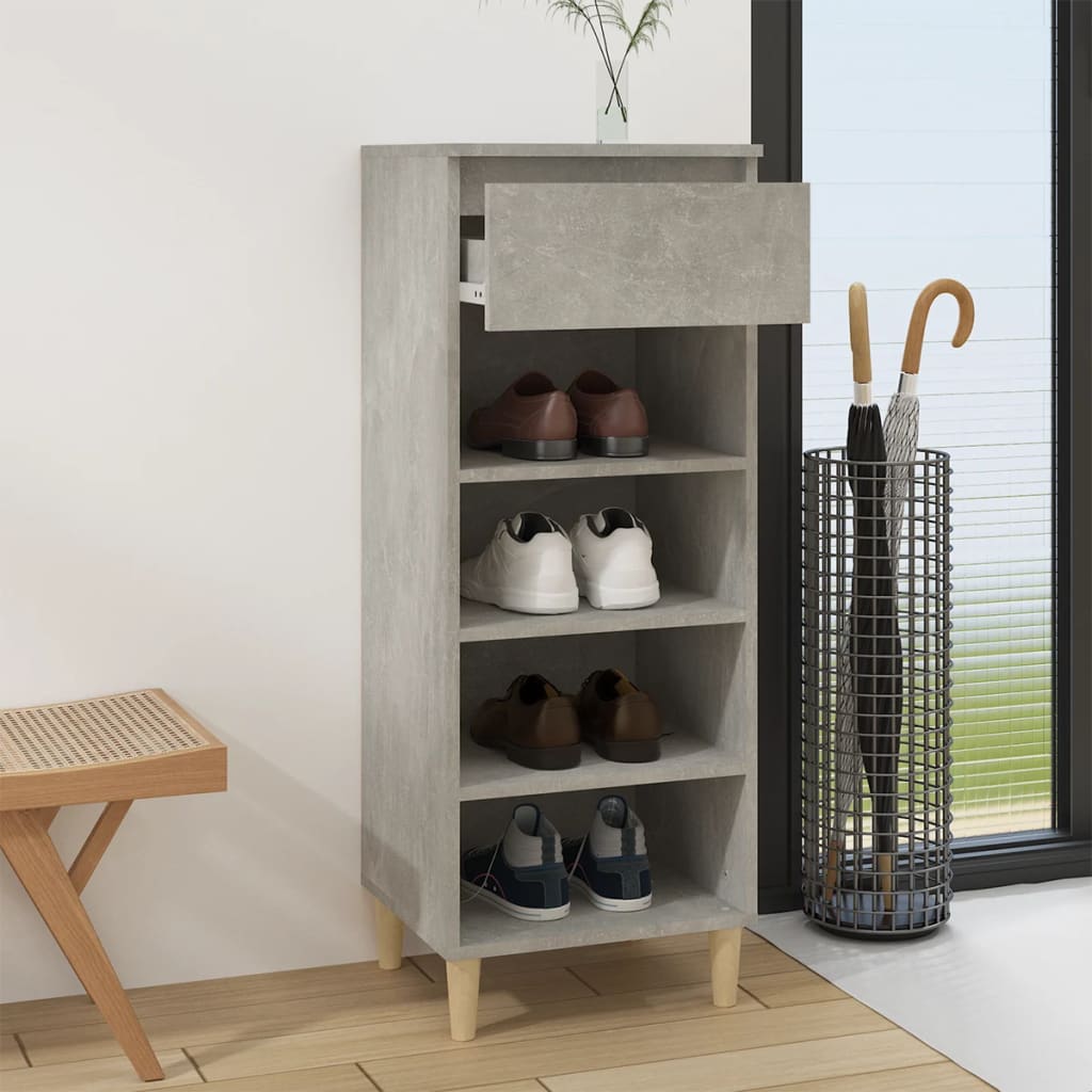 skoreol 40x36x105 cm konstrueret træ betongrå