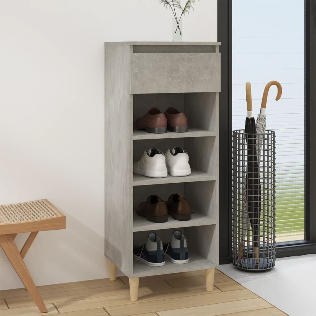 skoreol 40x36x105 cm konstrueret træ betongrå