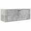væghængt skoskab 100x35x38 cm konstrueret træ betongrå