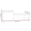 sofabord 100x50x45 cm konstrueret træ sonoma-eg