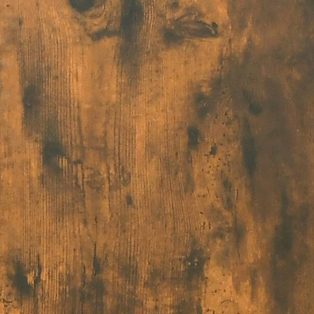 sofabord 100x50x45 cm konstrueret træ røget egetræsfarve