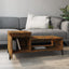 sofabord 100x50x45 cm konstrueret træ røget egetræsfarve