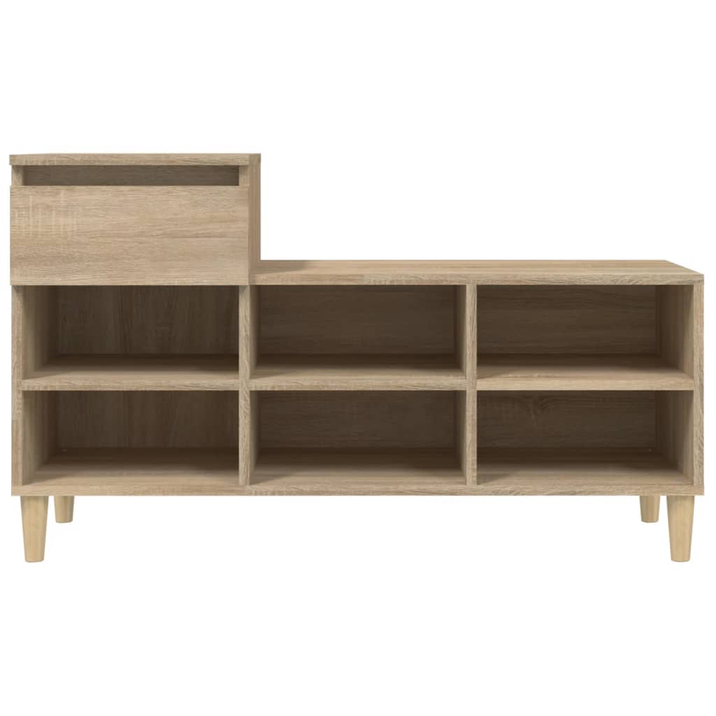 skoreol 102x36x60 cm konstrueret træ sonoma-eg