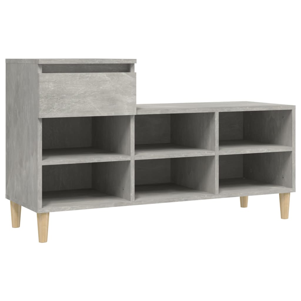 skoreol 102x36x60 cm konstrueret træ betongrå