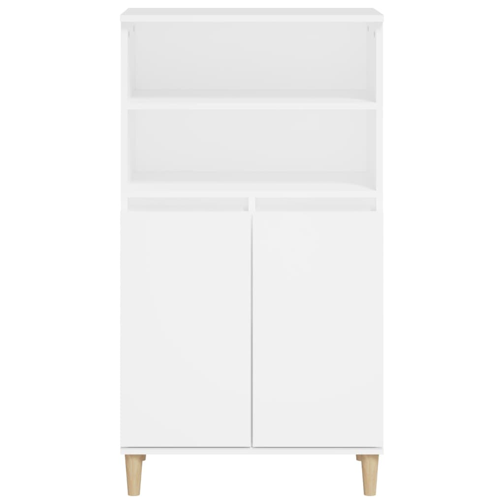 skab 60x36x110 cm konstrueret træ hvid