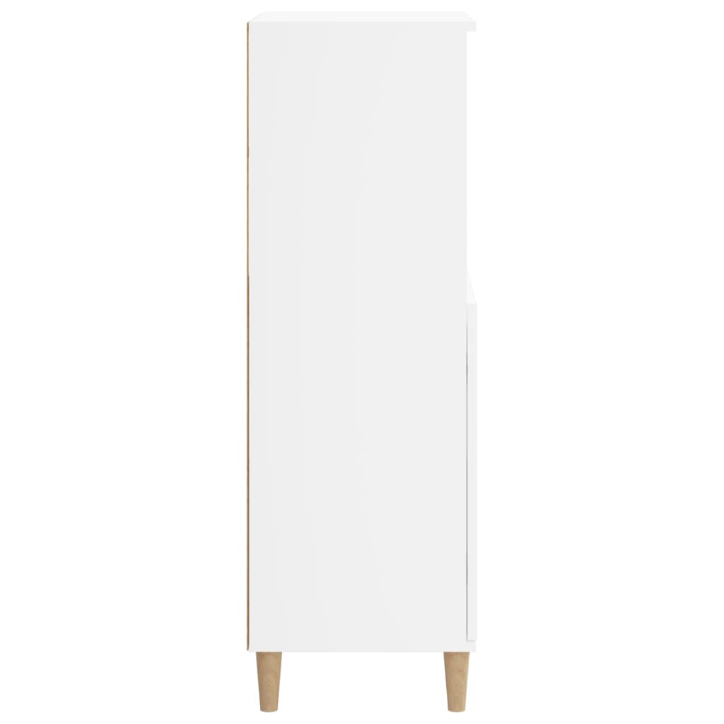 skab 60x36x110 cm konstrueret træ hvid