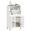 skab 60x36x110 cm konstrueret træ hvid