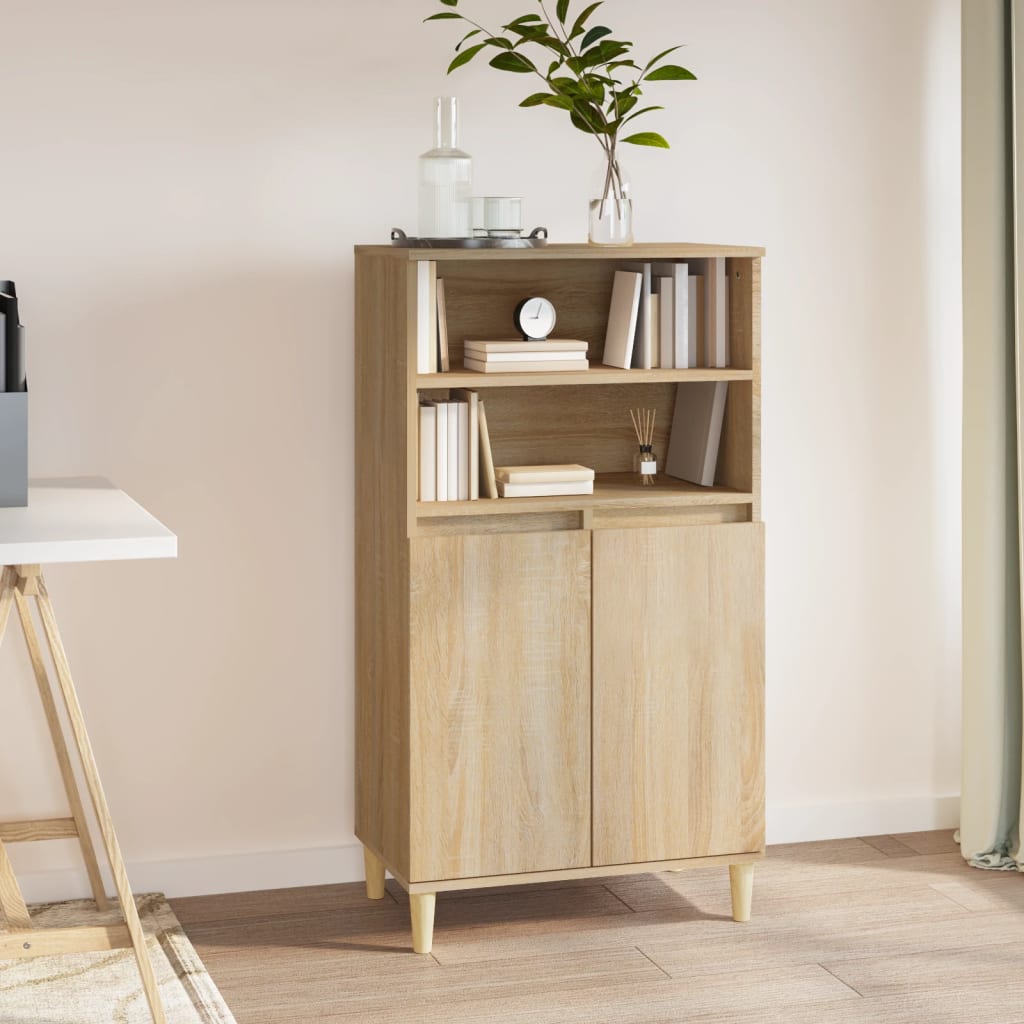 skab 60x36x110 cm konstrueret træ Sonoma-eg