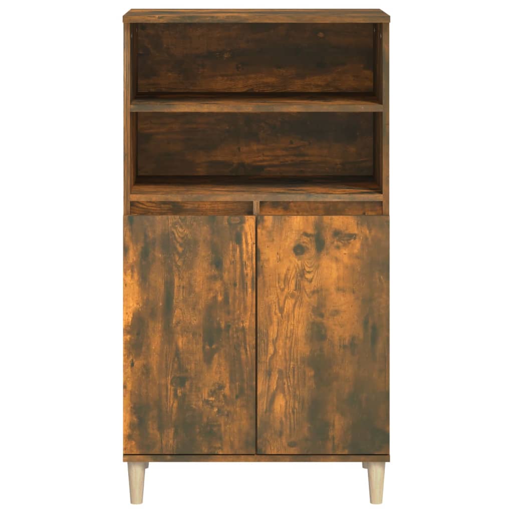skab 60x36x110 cm konstrueret træ Røget egetræ
