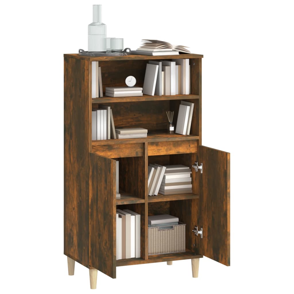 skab 60x36x110 cm konstrueret træ Røget egetræ