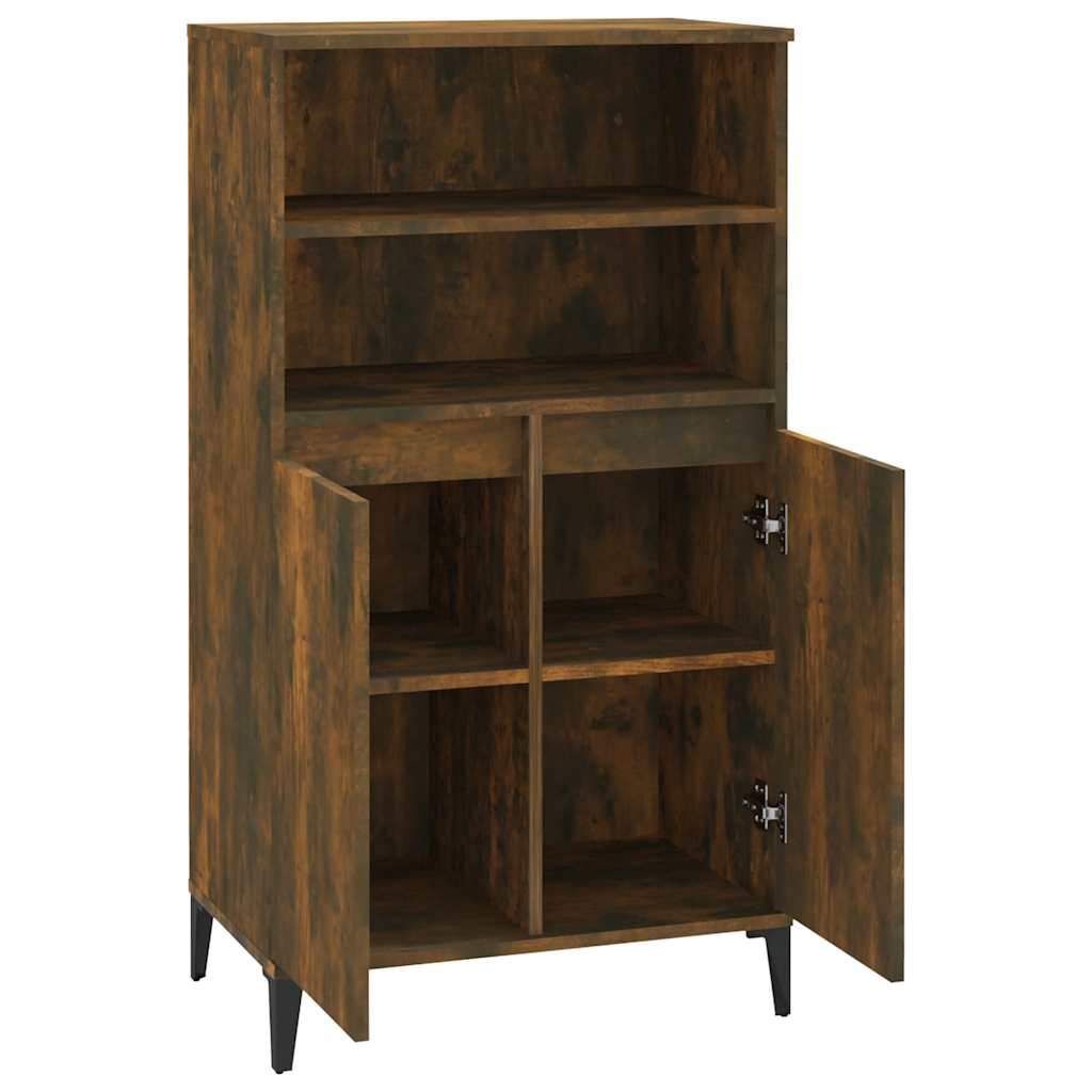 skab 60x36x110 cm konstrueret træ Røget egetræ