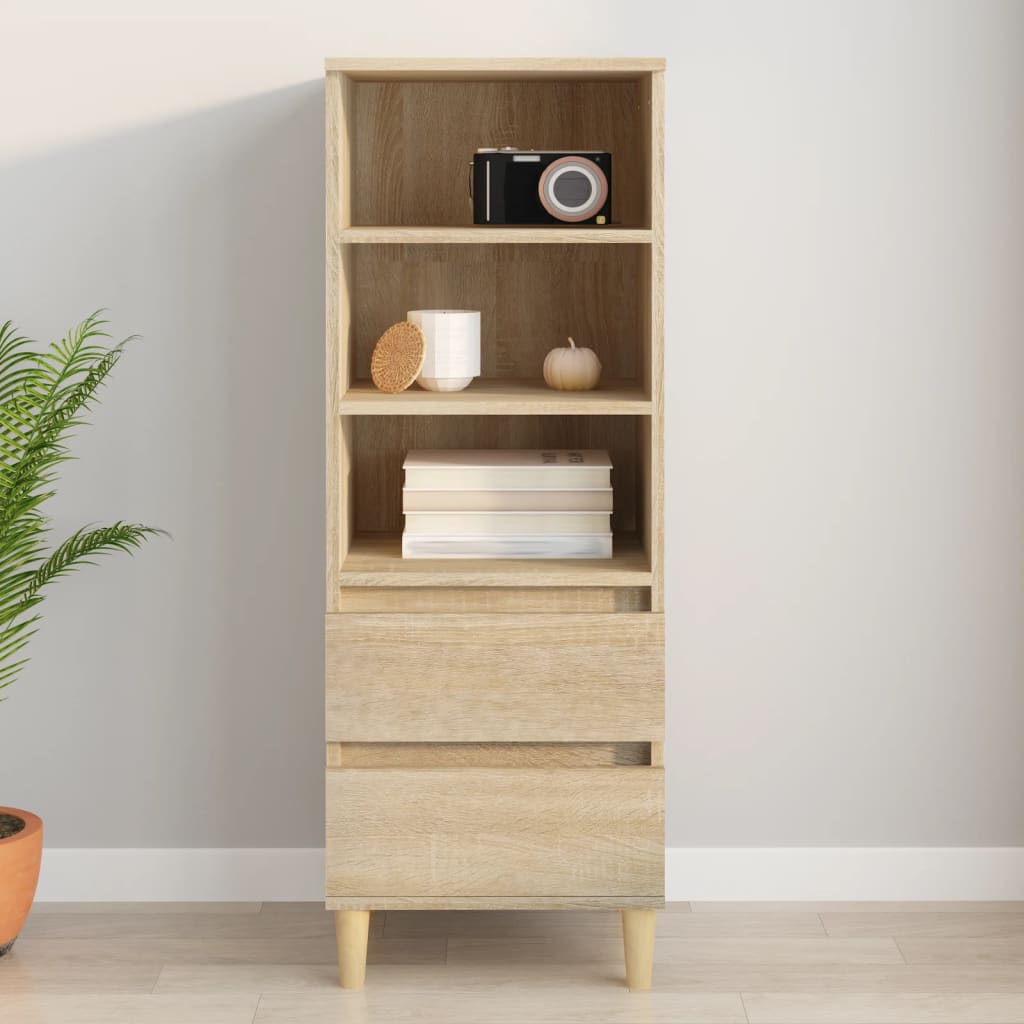 skab 40x36x110 cm konstrueret træ Sonoma-eg