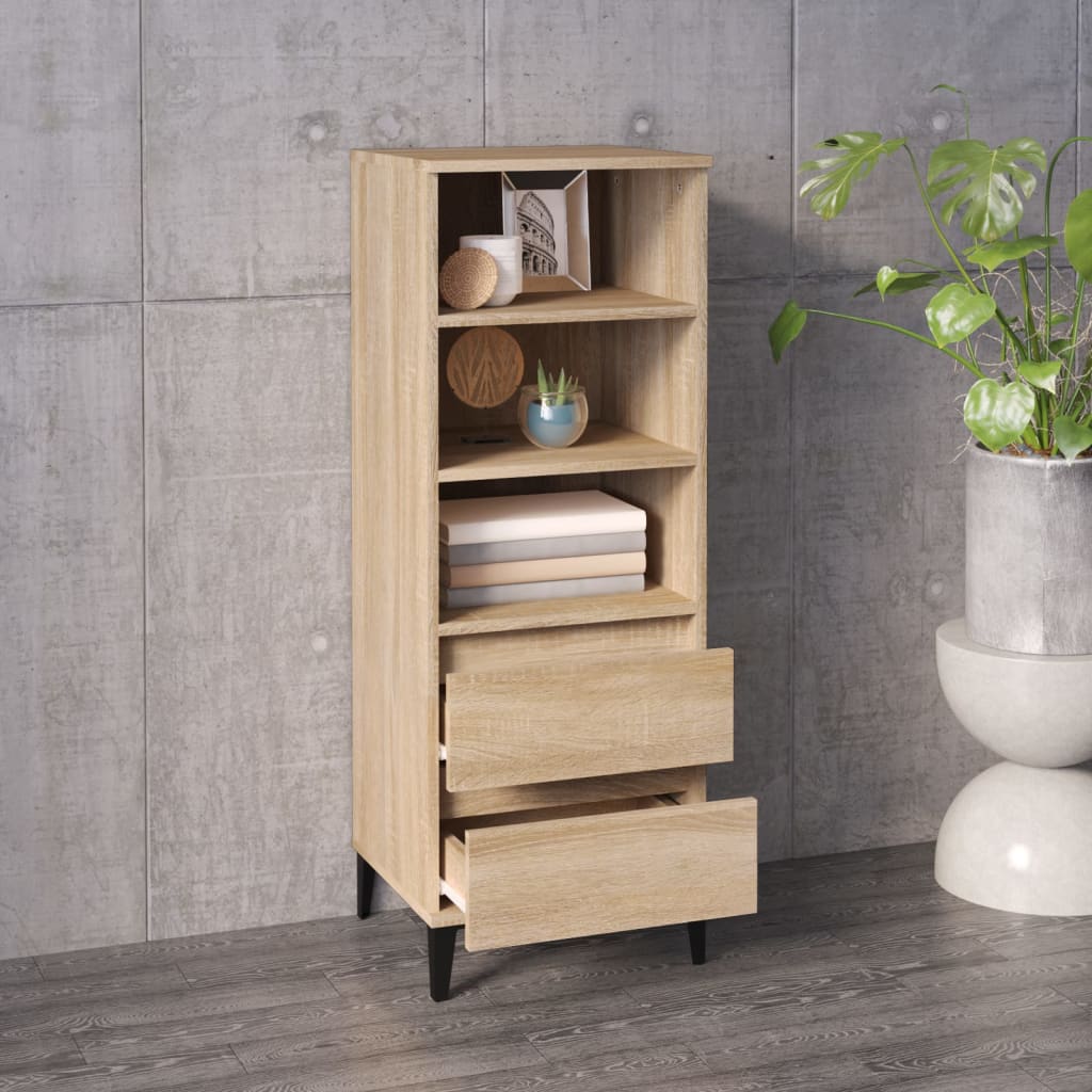 skab 40x36x110 cm konstrueret træ Sonoma-eg