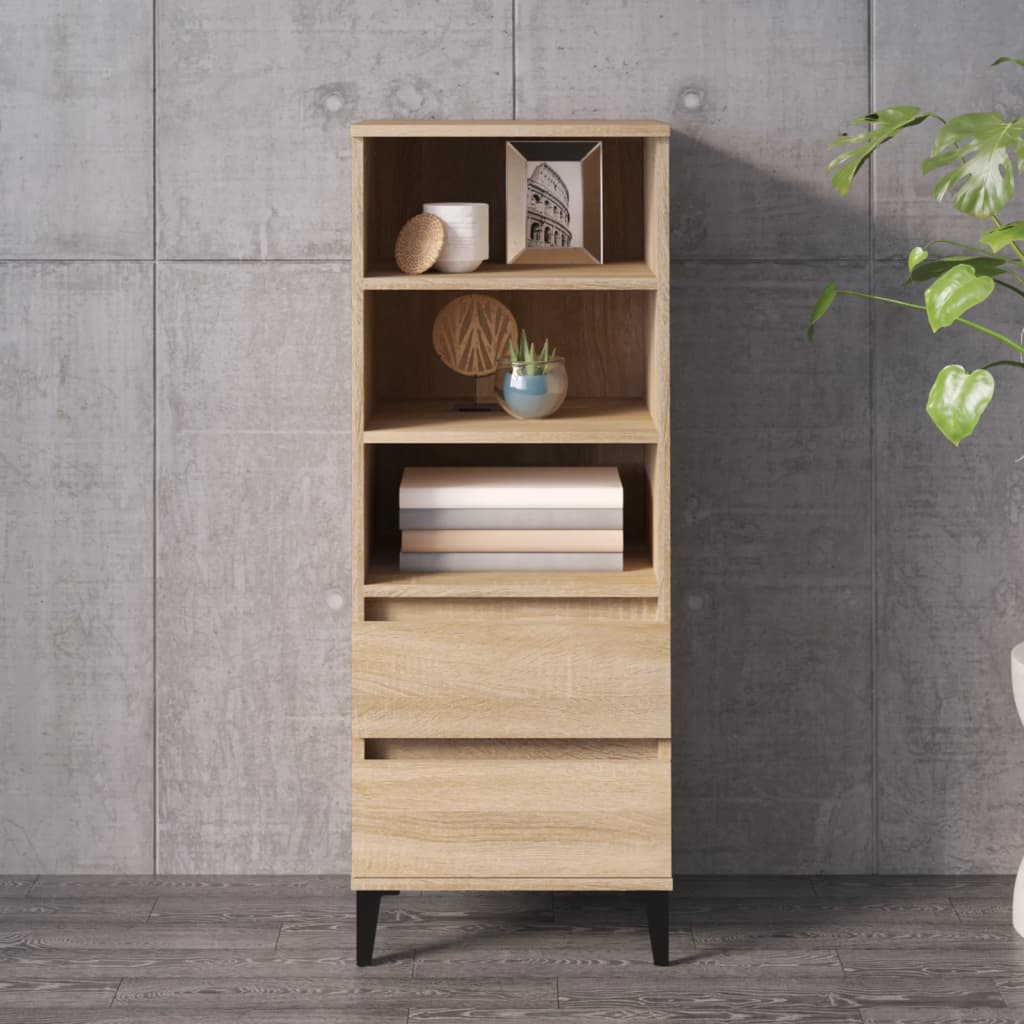 skab 40x36x110 cm konstrueret træ Sonoma-eg