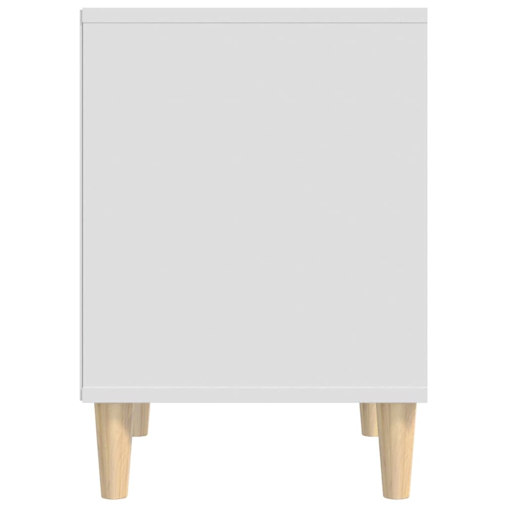 sengebord 40x35x50 cm konstrueret træ hvid