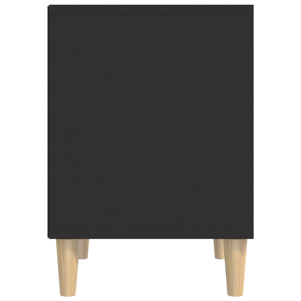 sengebord 40x35x50 cm konstrueret træ sort